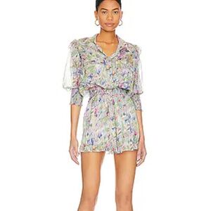 New Misa Los Angeles Gracie Floral Romper size Large